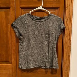 Grey heather pocket tee